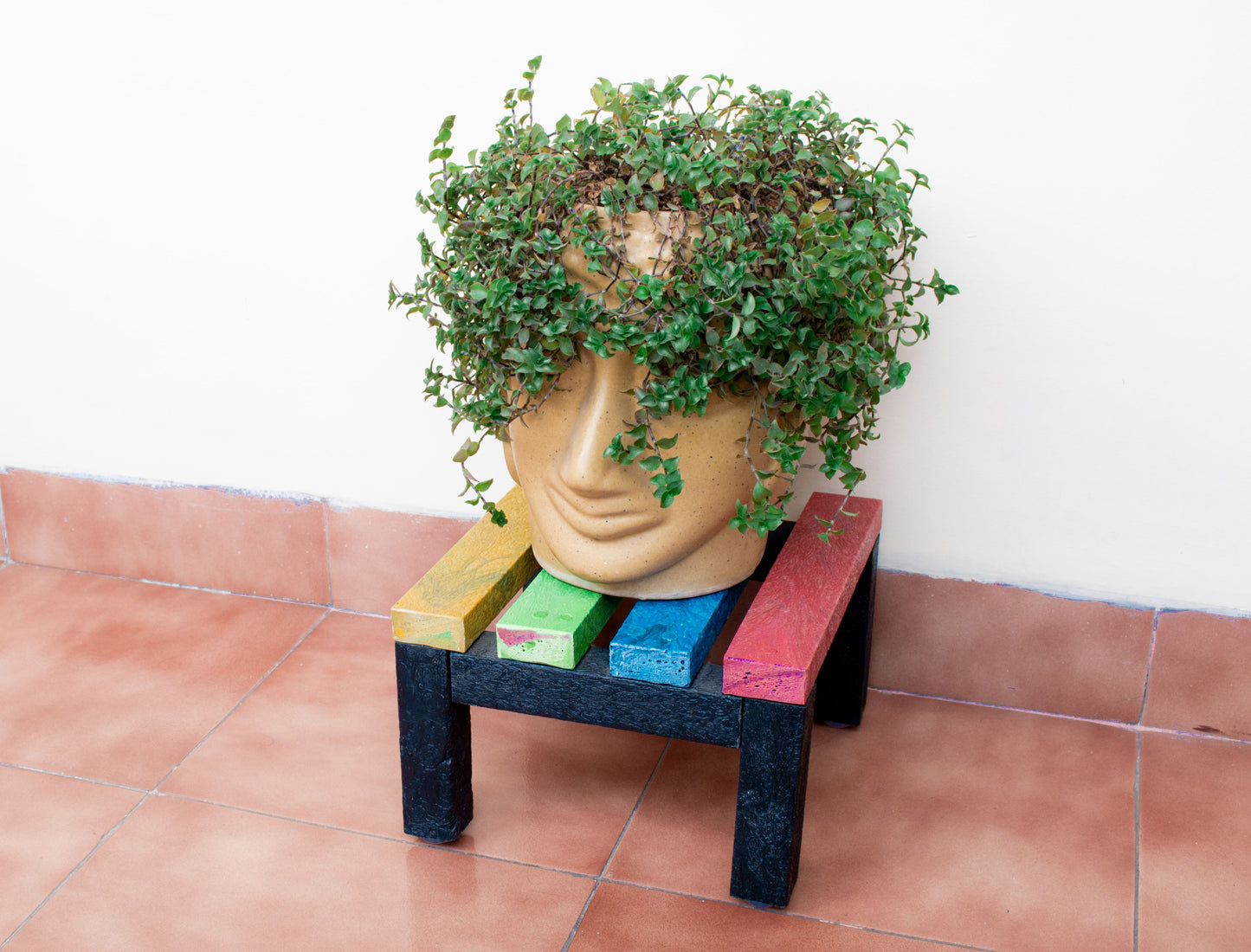 Square Plant Stand - Small - Set of 2 (upcycled and handcrafted)