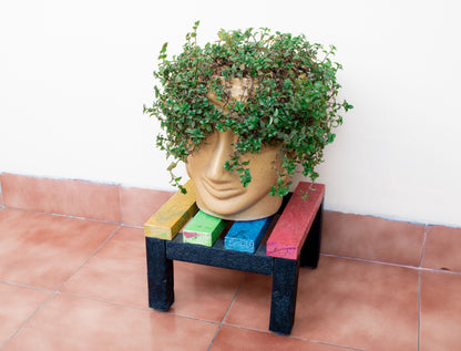 Square Plant Stand - Small - Set of 2 (upcycled and handcrafted)