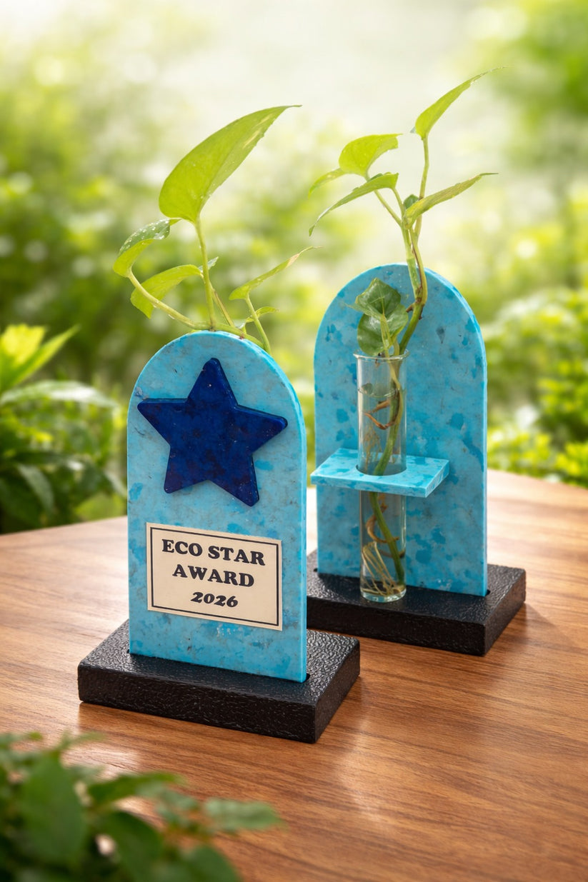 Eco-Friendly Upcycled Trophy | Customizable EcoSoul Award by SparkLiv ...